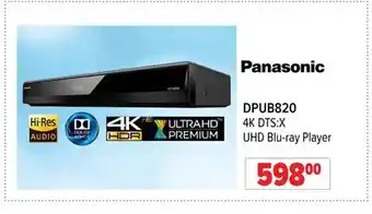 2001 Audio Video Panasonic 4k dts:x uhd blu-ray player offer