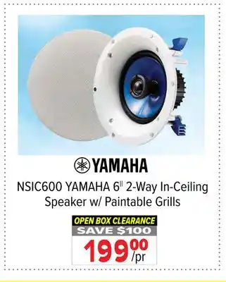 2001 Audio Video Yamaha 6|| 2-way in-ceiling speaker w/ paintable grills offer