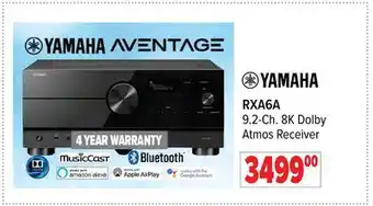 2001 Audio Video Yamaha 9.2-ch. 8k dolby atmos receiver offer