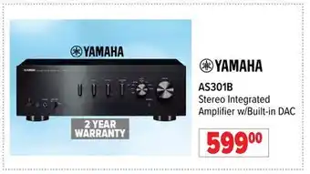 2001 Audio Video Yamaha stereo integrated amplifier w/built-in dac offer