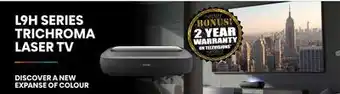 2001 Audio Video Hisense l9h series trichroma laser tv offer