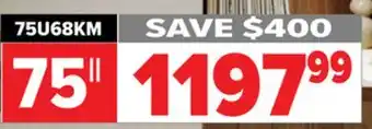 2001 Audio Video Hisense 75 u7 mini-led uled 4k offer