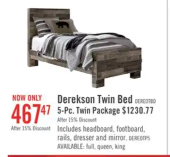 The Brick Derekson twin bed offer