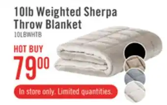 The Brick Weighted sherpa throw - ivory offer