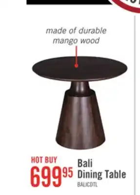 The Brick Bali round dining table offer