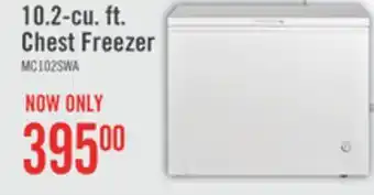 The Brick Midea 10.2 cu. ft. chest freezer mc102swar0rc1 offer