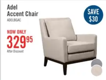 The Brick Adel linen-look fabric accent chair - beige offer