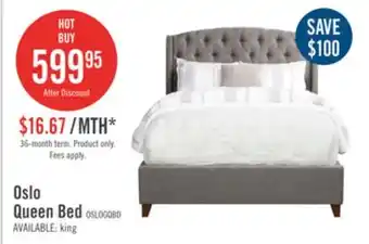 The Brick Oslo queen bed offer