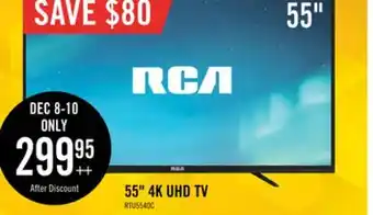 The Brick Rca 55 4k uhd led television - rtu5540-c offer