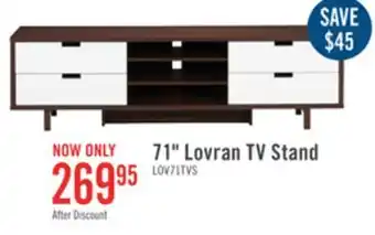 The Brick Lovran 71 tv stand offer