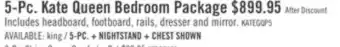 The Brick Kate 5-piece queen bedroom package - grey offer