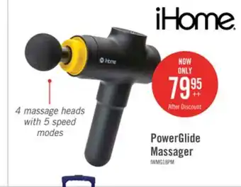 The Brick Ihome powerglide deep tissue percussion massager - iwmg18 offer