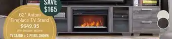 The Brick Antoni 62 electric fireplace tv stand - grey offer