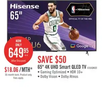 The Brick Hisense 65 4k uled quantum dot google tv offer