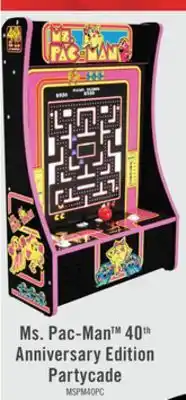 The Brick Arcade1up ms. pac-man portable partycade 40th anniversary edition offer