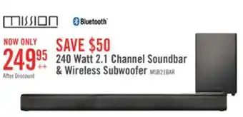 The Brick Mission soundbar with wireless subwoofer - msb21 offer