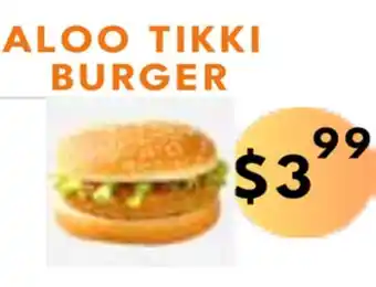 Food World Supermarket Aloo tikki burger offer