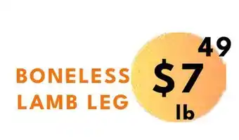 Food World Supermarket Boneless lamb leg offer