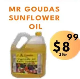 Food World Supermarket Mr goudas sunflower oil offer