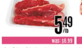 Nations Fresh Foods Beef flanks offer