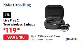 Visions Electronics Jbl live free 2 true wireless earbuds offer