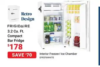 Visions Electronics Frigidaire 3.2 cu. ft. compact bar fridge offer