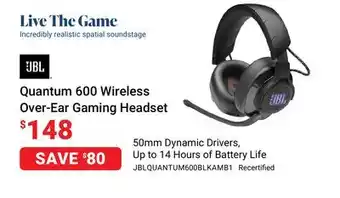 Visions Electronics Jbl quantum 600 wireless over-ear gaming headset offer