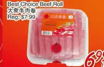 Foody Mart Best choice beef roll offer