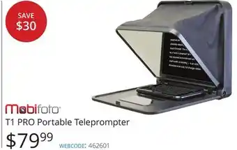 Vistek Mobifoto t1 pro portable teleprompter offer