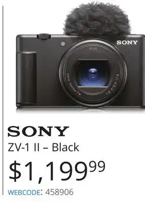 Vistek Sony zv-1 ii-black offer