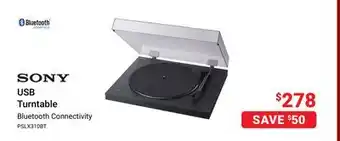 Visions Electronics Sony usb turntable offer