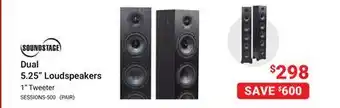 Visions Electronics Soundstage dual 5.25 loudspeakers offer