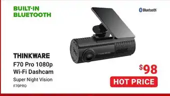 Visions Electronics Thinkware f70 pro 1080p wi-fi dashcam offer