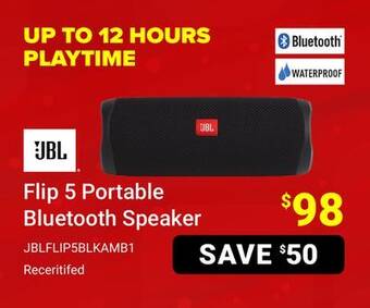 Visions Electronics Jbl flip 5 portable bluetooth speaker offer