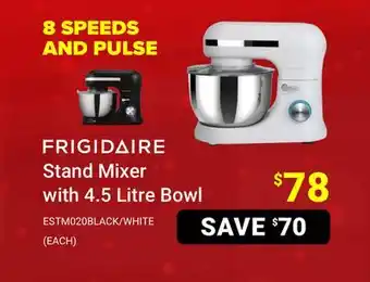Visions Electronics Frigidaire stand mixer with 4.5 litre bowl offer