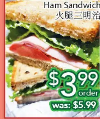 Ample Food Market Ham sandwich offer