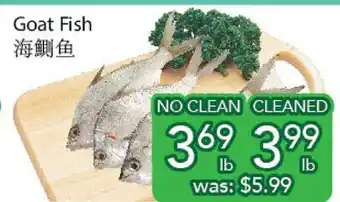 Ample Food Market Goat fish offer