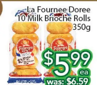 Ample Food Market La fournee doree 10 milk briche rolls offer