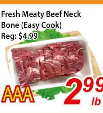 Seasons Foodmart Fresh meaty beef neck bone (easy cook) offer