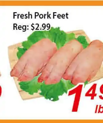 Seasons Foodmart Fresh pork feet offer