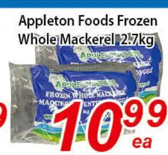 Seasons Foodmart Appleton foods frozen whole mackerel offer