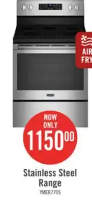 The Brick Maytag 5.3 cu. ft. electric range with air fry - ymer7700lz offer