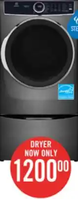 The Brick Electrolux 8 cu. ft. electric dryer - elfe763cat offer