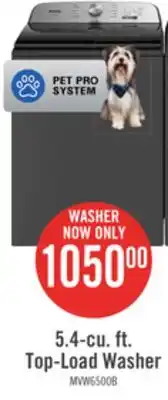 The Brick Maytag 5.4 cu. ft. pet pro top-load washer - mvw6500mbk offer