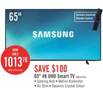 The Brick Samsung 65 cu8000 crystal uhd 4k smart tv offer