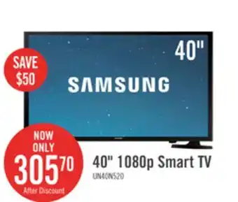 The Brick Samsung 40 led 1080p smart hdtv offer