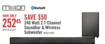 The Brick Mission soundbar with wireless subwoofer - msb21 offer