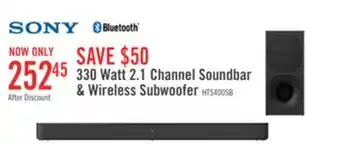 The Brick Sony 2.1-channel 330 w soundbar with wireless subwoofer - 4a1356 offer