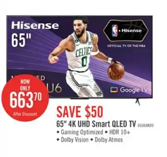 The Brick Hisense 65 4k uled quantum dot google tv offer