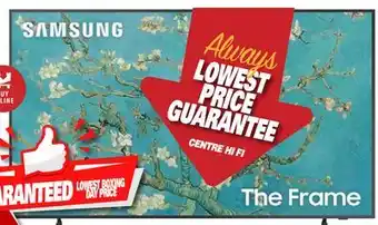 Centre Hi-Fi Samsung tv when it's on. art when it's off. the frame art mode ls03b 55 offer